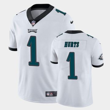 Mens Philadelphia Eagles #1 Jalen Hurts White Vapor Limited NFL Jersey